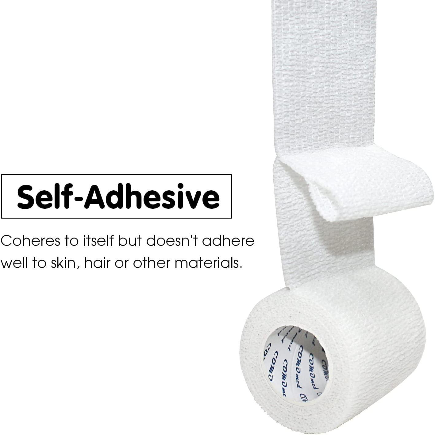 Sock Tape - White - Self Adherent Cohesive Bandage Tape - SDSOX