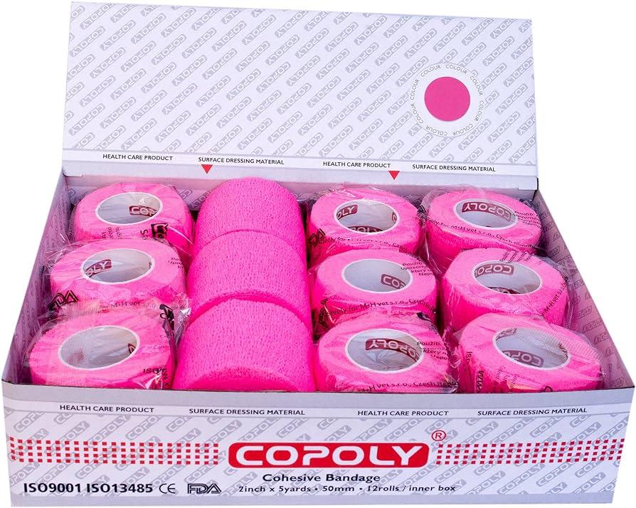 Sock Tape - Pink - Self Adherent Cohesive Bandage Tape - SDSOX